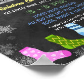 冬靴下ドライブフライヤーテンプレート ポスター (角)