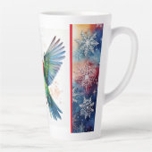 冬飛んでいる帽子とスカーフラテマグ カフェラテマグ (右)