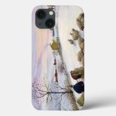 冬食べ物を与えの羊 Case-Mate iPhoneケース (裏面)