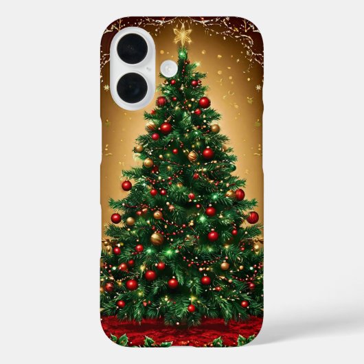 冬飾のクリスマスツリー Case-Mate iPhoneケース (裏面)