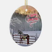 冬馬のクリスマス セラミックオーナメント (右)