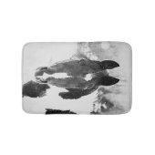 冬馬の白黒 バスマット (正面)