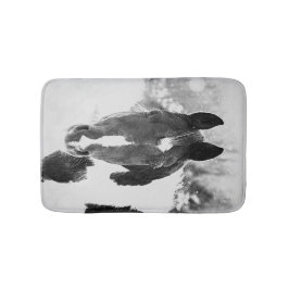 冬馬の白黒 バスマット