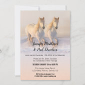 冬馬ウェディングレセプションオンリー招待状 招待状 (正面)