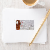 冬馬クリスマスギフトラベル ラベル (インサイチュ)