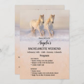 冬馬バチェロレッテ週末プログラムテンプレート 招待状 (正面/裏面)