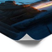 冬魚釣り ポスター (角)