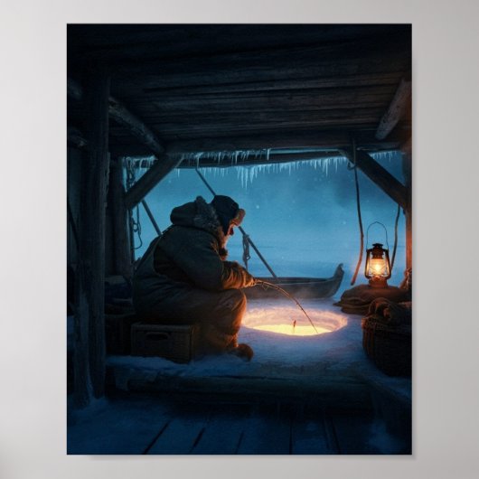 冬魚釣り ポスター (正面)