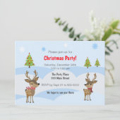 冬鹿キッズクリスマスパーティの招待状 招待状 (スタンド正面)