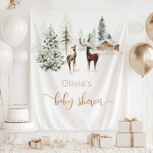 冬鹿男女兼用 タペストリー