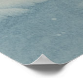 冬1、降雪沈黙、季節のプリント ポスター (角)