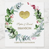 冬50周年結婚我々はまだ行う ワインラベル (シングルラベル)