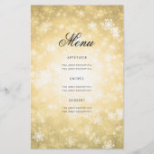 冬50誕生日プログラム金ゴールドワンダーランドメニュー チラシ (裏面)