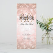 冬60誕生日プログラムバラ金ゴールドメニュー 招待状 (スタンド正面)