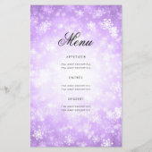 冬60誕生日プログラムパープルワンダーランドメニュー (裏面)