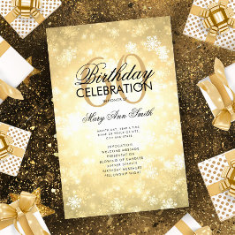 冬60誕生日プログラム金ゴールドワンダーランドメニュー チラシ