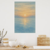 冬6、光凍ってい、季節プリント ポスター (キッチン)