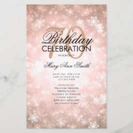 冬70誕生日プログラムバラ金ゴールドワンダーランド