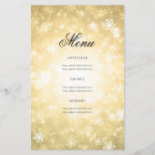 冬70誕生日プログラム金ゴールドワンダーランドメニュー (裏面)