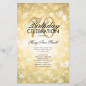 冬70誕生日プログラム金ゴールドワンダーランドメニュー (正面)