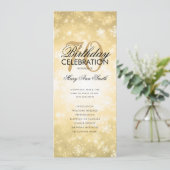 冬70誕生日プログラム金ゴールドワンダーランドメニュー 招待状 (スタンド正面)