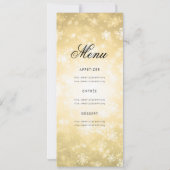 冬70誕生日プログラム金ゴールドワンダーランドメニュー 招待状 (裏面)