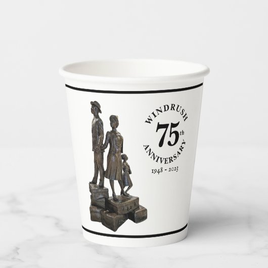 冬75周年記念像 紙コップ (裏面)