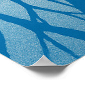 冬7、青い影、季節ごとのプリント ポスター (角)