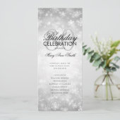 冬80誕生日プログラムシルバーワンダーランドメニュー 招待状 (スタンド正面)