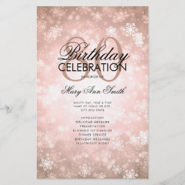 冬80誕生日プログラムバラ金ゴールドワンダーランド チラシ