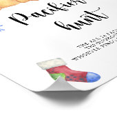 冬 – おしゃぶり狩りベビーシャワーゲームポスター ポスター (角)