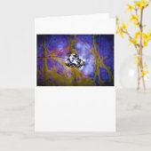 冬、カード カード (黄色い花)