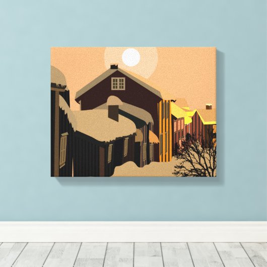 冬 キャンバスプリント (インサイチュ (ウッドフロア))