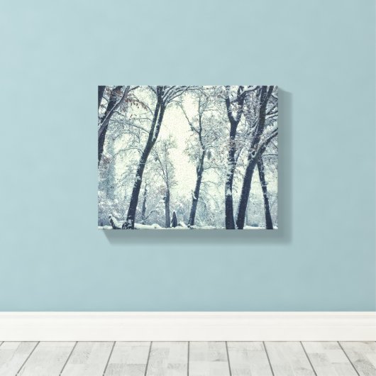 冬 キャンバスプリント (インサイチュ (ウッドフロア))