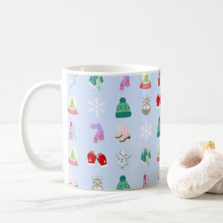 冬/クリスマスパターンコーヒーマグ(11oz) コーヒーマグカップ
