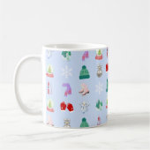 冬/クリスマスパターンコーヒーマグ(11oz) コーヒーマグカップ (左)