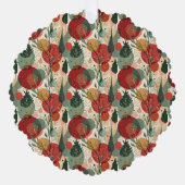 冬/クリスマス抽象芸術タイル美術 オーナメントカード (正面)