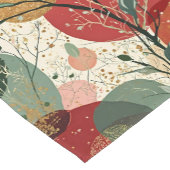 冬/クリスマス抽象芸術タイル美術 ショートテーブルランナー (コーナー)