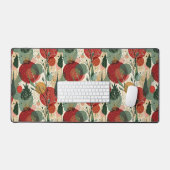 冬/クリスマス抽象芸術タイル美術 デスクマット (キーボード&マウス)