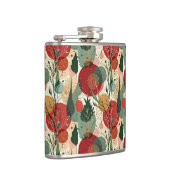 冬/クリスマス抽象芸術タイル美術 フラスク (右)