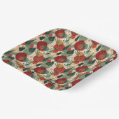 冬/クリスマス抽象芸術タイル美術 ペーパープレート (傾斜あり)