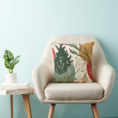 冬/クリスマス抽象芸術ツリー金ゴールド(ばちゃばちゃ)跳ねる クッション (椅子)