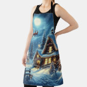 冬/サンタ/クリスマス/雪 エプロン (インサイチュ)