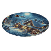 冬/サンタ/クリスマス/雪 カッティングボード (角)