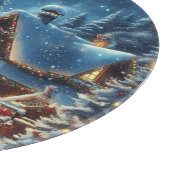 冬/サンタ/クリスマス/雪 カッティングボード (角)