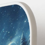 冬/サンタ/クリスマス/雪 ピックルボールラケット (左詳細)