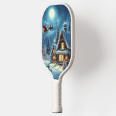 冬/サンタ/クリスマス/雪 ピックルボールラケット (左)