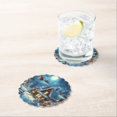 冬/サンタ/クリスマス/雪 ペーパーコースター (インサイチュ)