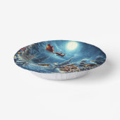 冬/サンタ/クリスマス/雪 ペーパーボウル (傾斜あり)