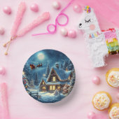 冬/サンタ/クリスマス/雪 ペーパーボウル (パーティー)